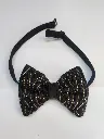 Hand Work Black Normal Men's Bow Tie 007