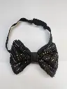 Hand Work Black Normal Men's bow Tie 008