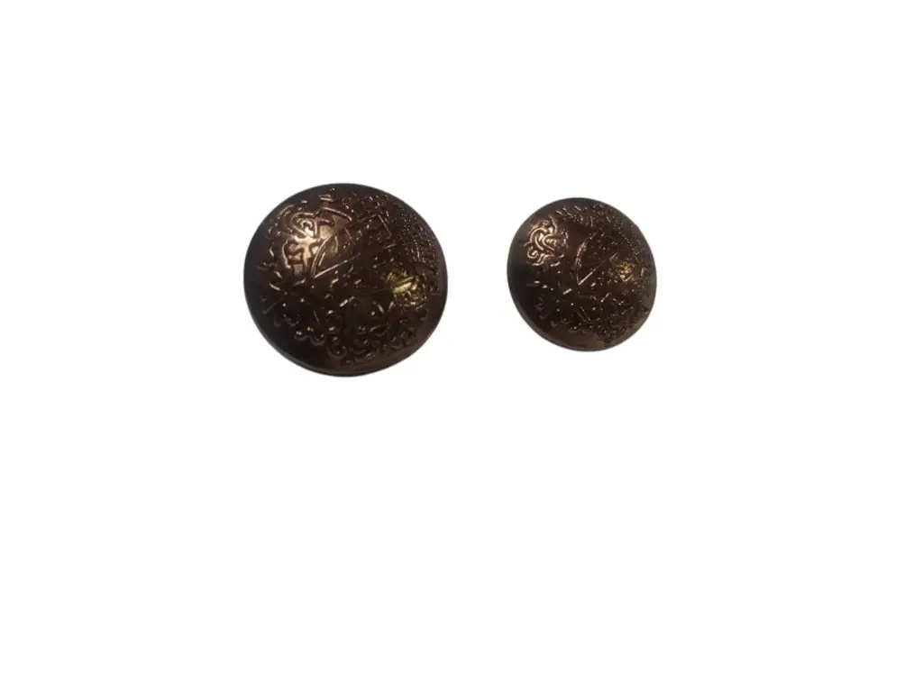 Metal Button antique gold Color 7 big 6 Small 008