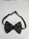 Hand Work Black Normal Men's Bow Tie 0011