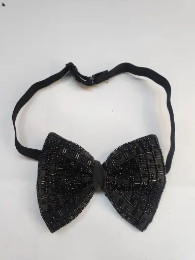 Hand Work Black Normal Men's Bow Tie 0010